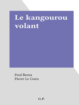 cover image of Le kangourou volant